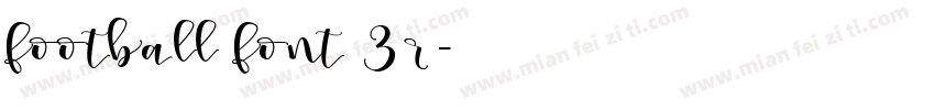 Football Font 3 R字体转换